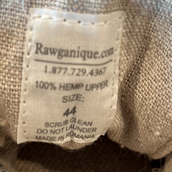 ALL HEMP Upper Rawganique Glue Free Handmade Knit Black Shoes Size 10.5-11 - Picture 6 of 10